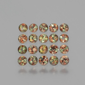 1.60 ct Multicolor Andalusite Gemstone, Andalusite Gem in Round Facet Shape for Sale.