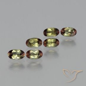 1.64 ctw Multicolor Andalusite Stones, Natural Andalusite in Oval Facet Shape for Sale