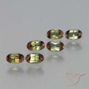 1.71 ctw Multicolor Andalusite Stones, Natural Andalusite in Oval Facet Shape for Sale