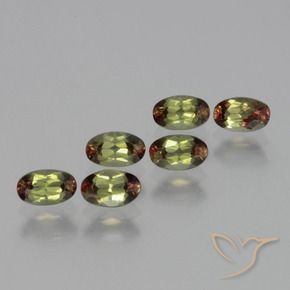 1.68 ctw Multicolor Andalusite Stones, Natural Andalusite in Oval Facet Shape for Sale