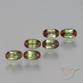 1.69 ctw Multicolor Andalusite Stones, Natural Andalusite in Oval Facet Shape for Sale