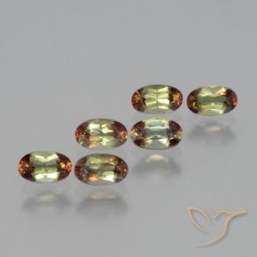 1.57 ctw Multicolor Andalusite Stones, Natural Andalusite in Oval Facet Shape for Sale