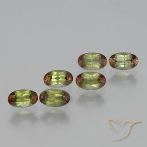 1.72 ctw Multicolor Andalusite Stones, Natural Andalusite in Oval Facet Shape for Sale