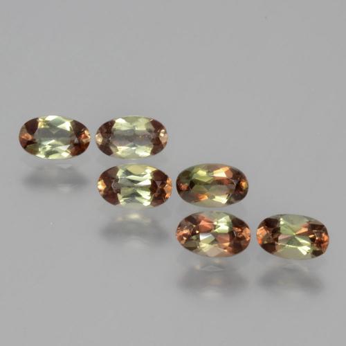 Многоцветный Андалузит Камень - 0.3ct Фасетный Овал (ID: 390560)