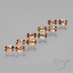 2.32 ctw Multicolor Andalusite Stones, Natural Andalusite in Oval Facet Shape for Sale