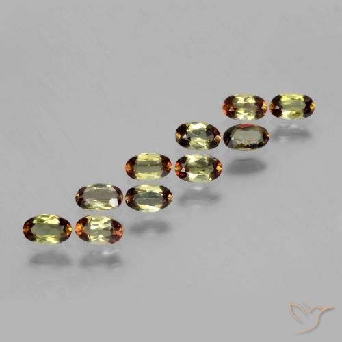 2.14 ctw Multicolor Andalusite Stones, Natural Andalusite in Oval Facet Shape for Sale