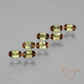 1.94 ctw Multicolor Andalusite Stones, Natural Andalusite in Oval Facet Shape for Sale