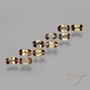 2.63 ctw Multicolor Andalusite Stones, Natural Andalusite in Oval Facet Shape for Sale