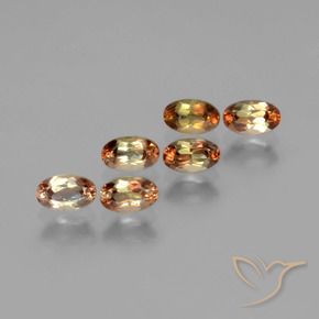 1.82 ctw Multicolor Andalusite Stones, Natural Andalusite in Oval Facet Shape for Sale