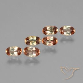 1.42 ctw Multicolor Andalusite Stones, Natural Andalusite in Oval Facet Shape for Sale