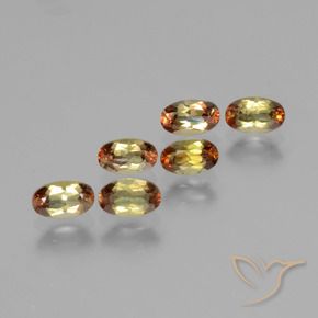 1.68 ctw Multicolor Andalusite Stones, Natural Andalusite in Oval Facet Shape for Sale
