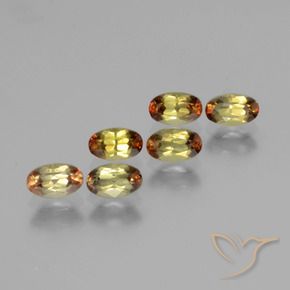 1.66 ctw Multicolor Andalusite Stones, Natural Andalusite in Oval Facet Shape for Sale