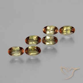 1.62 ctw Multicolor Andalusite Stones, Natural Andalusite in Oval Facet Shape for Sale