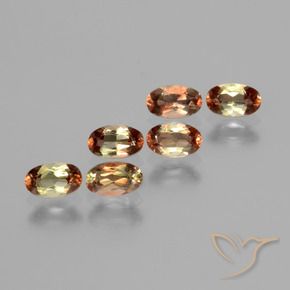 1.58 ctw Multicolor Andalusite Stones, Natural Andalusite in Oval Facet Shape for Sale
