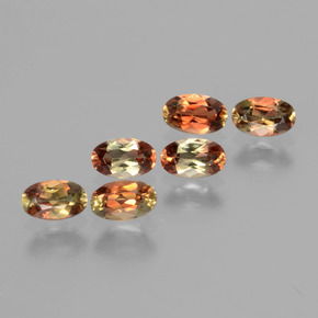 1.51 ctw Multicolor Andalusite Stones, Natural Andalusite in Oval Facet Shape for Sale