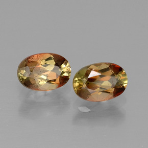 1.26 ct Multicolor Andalusite Stone, Natural Andalusite in Oval Facet Shape for Sale