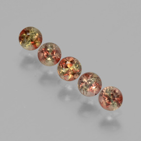 0.72 ct Multicolor Andalusite Gemstone, Andalusite Gem in Round Facet Shape for Sale.