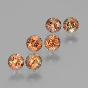 1.17 ctw Multicolor Andalusite Stones, Natural Andalusite in Round Facet Shape for Sale