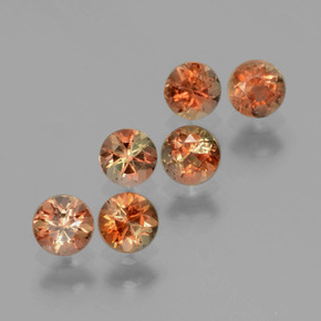 1.17 ctw Multicolor Andalusite Stones, Natural Andalusite in Round Facet Shape for Sale