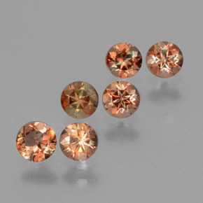 1.20 ctw Multicolor Andalusite Stones, Natural Andalusite in Round Facet Shape for Sale