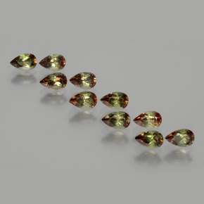 2.60 ct Multicolor Andalusite Gemstone, Andalusite Gem in Pear Facet Shape for Sale.