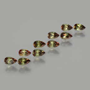 2.60 ct Multicolor Andalusite Stone, Natural Andalusite in Pear Facet Shape for Sale