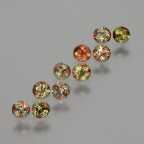 1.39 ct Multicolor Andalusite Stone, Natural Andalusite in Round Facet Shape for Sale