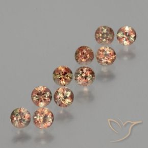 2.02 ctw Multicolor Andalusite Stones, Natural Andalusite in Round Facet Shape for Sale