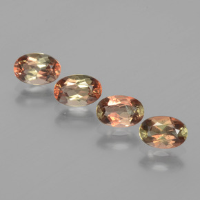マルチカラー アンダルサイト 宝石 - 0.5ct オーバル ファセット (ID: 390742)