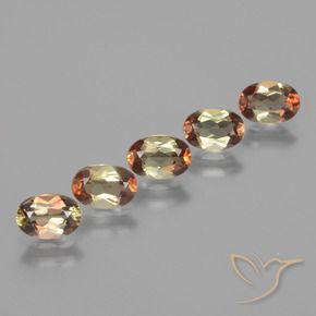 2.67 ctw Multicolor Andalusite Stones, Natural Andalusite in Oval Facet Shape for Sale