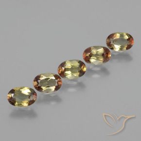 2.80 ctw Multicolor Andalusite Stones, Natural Andalusite in Oval Facet Shape for Sale
