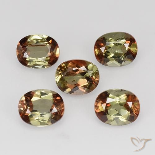 2.06 ctw Multicolor Andalusite Stones, Natural Andalusite in Oval Facet Shape for Sale