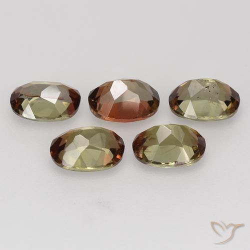 Andalusite Gemstones in 5.2 x 4.2 mm Size for Sale, Andalusite Stones in Multicolor Color