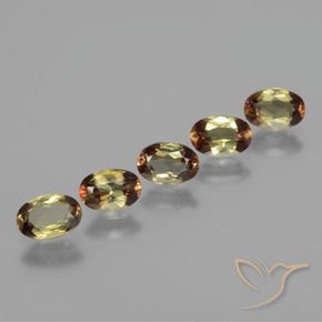 2.40 ctw Multicolor Andalusite Stones, Natural Andalusite in Oval Facet Shape for Sale