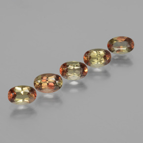 2.62 ctw Multicolor Andalusite Stones, Natural Andalusite in Oval Facet Shape for Sale