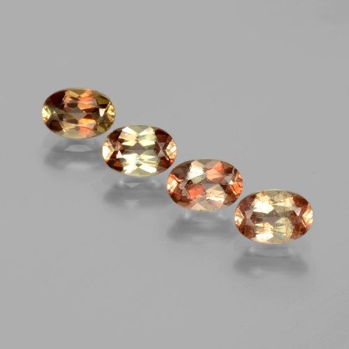 Многоцветный Андалузит Камень - 0.6ct Фасетный Овал (ID: 390755)