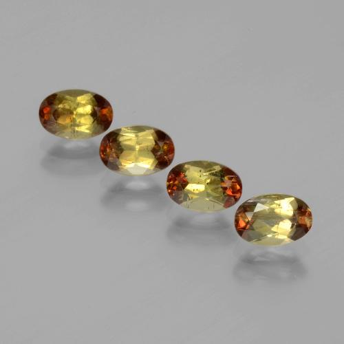 Multicolore Andalousite gemme - 0.6ct Ovale facette (ID: 390760)