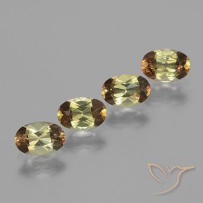 1.76 ctw Multicolor Andalusite Stones, Natural Andalusite in Oval Facet Shape for Sale