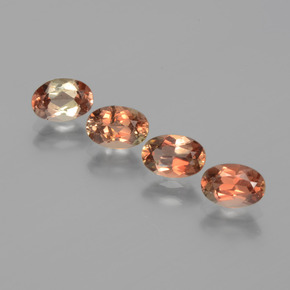 2.21 ctw Multicolor Andalusite Gemstones, Andalusite Gems in Oval Facet Shape for Sale.
