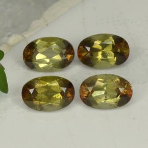 2.18 ctw Multicolor Andalusite Stones, Natural Andalusite in Oval Facet Shape for Sale