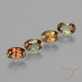 2.11 ctw Multicolor Andalusite Stones, Natural Andalusite in Oval Facet Shape for Sale