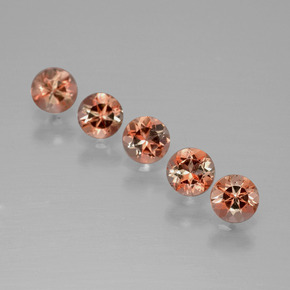 1.38 ctw Multicolor Andalusite Stones, Natural Andalusite in Round Facet Shape for Sale