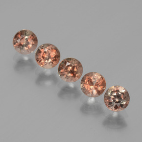マルチカラー アンダルサイト 宝石 - 0.3ct ラウンドファセット (ID: 390842)