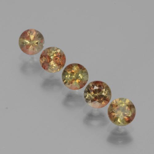 マルチカラー アンダルサイト 宝石 - 0.3ct ラウンドファセット (ID: 390846)