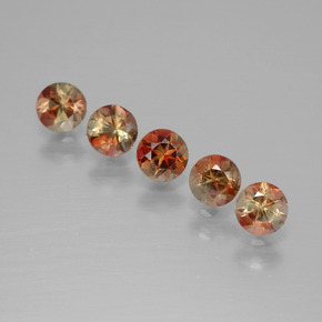 1.43 ctw Multicolor Andalusite Stones, Natural Andalusite in Round Facet Shape for Sale