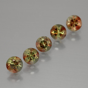 1.43 ctw Multicolor Andalusite Stones, Natural Andalusite in Round Facet Shape for Sale