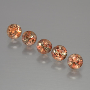 1.58 ctw Multicolor Andalusite Stones, Natural Andalusite in Round Facet Shape for Sale