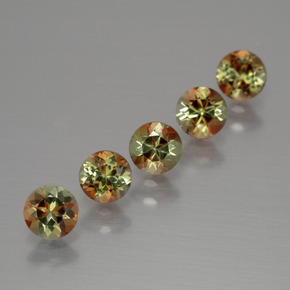 1.45 ct Multicolor Andalusite Stone, Natural Andalusite in Round Facet Shape for Sale