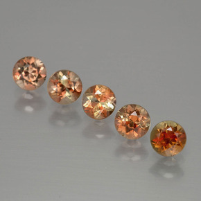 1.49 ctw Multicolor Andalusite Stones, Natural Andalusite in Round Facet Shape for Sale