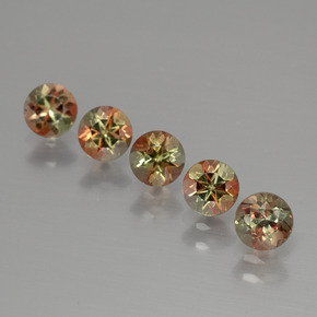 1.49 ct Multicolor Andalusite Gemstone, Andalusite Gem in Round Facet Shape for Sale.